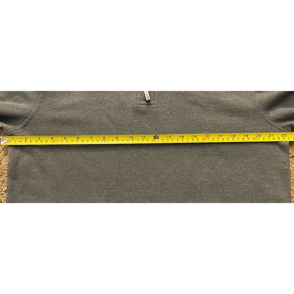 Van Heusen Flex 1/4 Quarter Zipper Long Sleeve Pullover Shirt Gray Medium JBHS - Picture 5 of 8